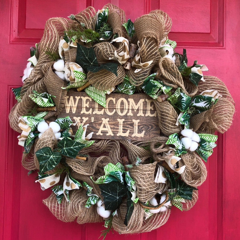 Welcome Y’all Wreath